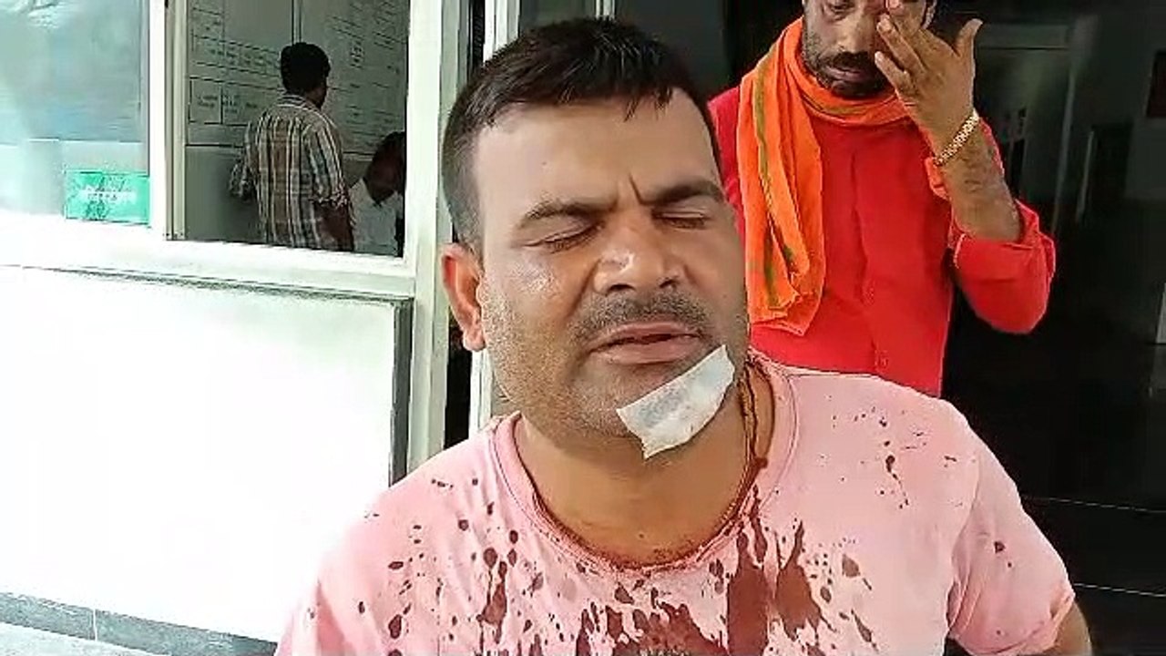 What happened that the car riders attacked the shopkeeper
