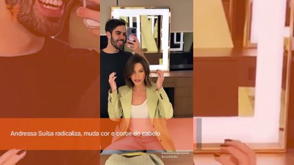 Andressa Suíta radicaliza na cor e corte de cabelo