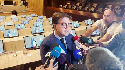 Benoit Payan après la réunion de l'AMF