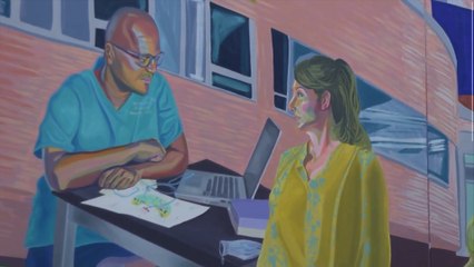 Tate loans painting celebrating Covid frontline staff to Alder Hey Children’s Hospital
