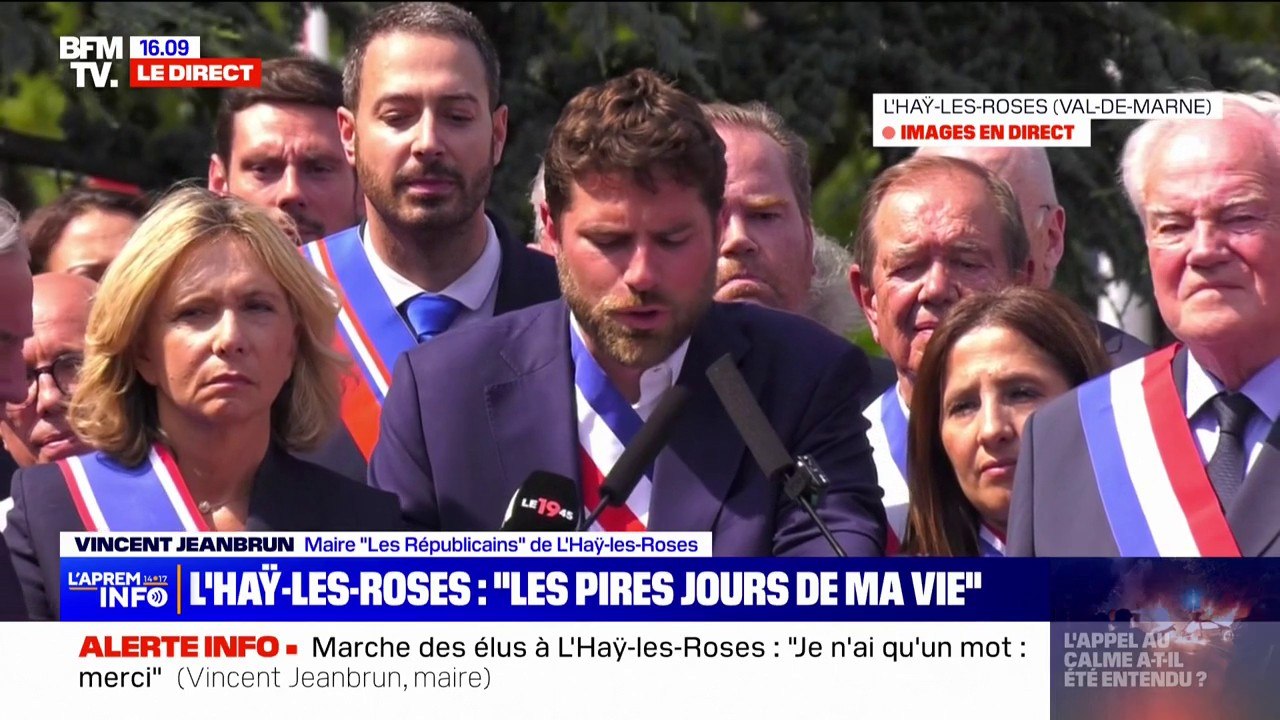 "Ces derniers jours ont été les pires de ma vie", Vincent Jeanbrun, maire de L'Haÿ-les-Roses s'exprime après l'attaque visant son domicile ce week-end