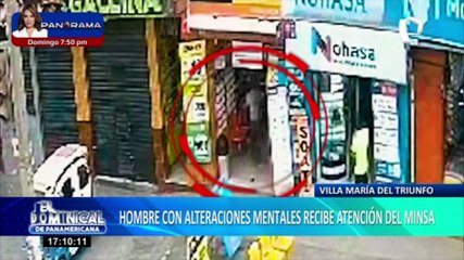 Download Video: VMT: Hombre con alteraciones mentales recibe atención del Minsa