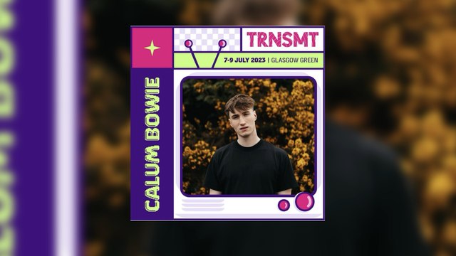 TRNSMT 2023: Calum Bowie prepares to play Glasgow Green for the first time