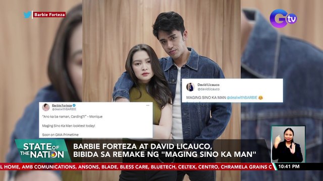 Barbie forteza at David Licauco, bibida sa remake ng Maging Sino Ka Man | SONA