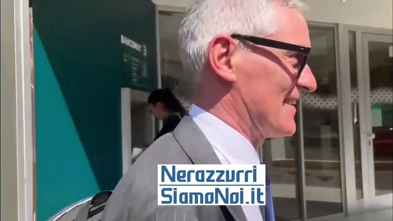 Antonello all'uscita dell'Assemblea di Lega tra Lukaku e sponsor