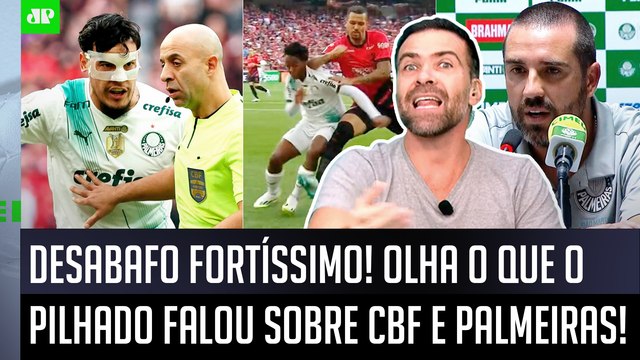 A CBF NÃO É SANTA! O Palmeiras foi PREJUDICADO DE FORMA BIZARRA! A ARBITRAGEM é... Pilhado DISPARA