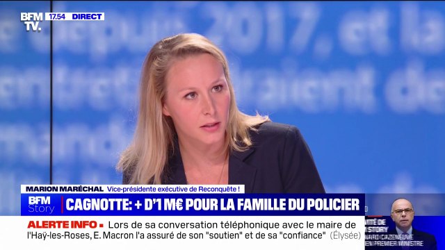 Mort de Nahel: Je ne crois pas du tout à l'idée que ce policier aurait commis volontairement un crime raciste , affirme Marion Maréchal (Renconquête!)