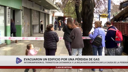 EVACUARON UN EDIFICIO POR UNA PÉRDIDA DE GAS