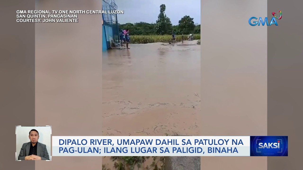 Dipalo river, umapaw dahil sa patuloy na pag-ulan; ilang lugar sa paligid, binaha | Saksi