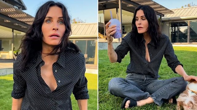 Courteney Cox shares hilarious video of McDonald’s Grimace shake ‘effect’