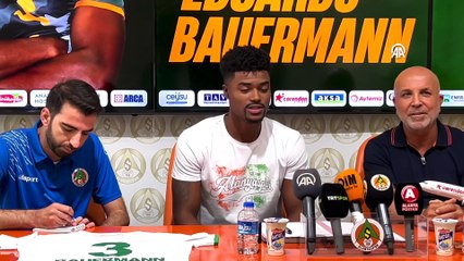 ANTALYA - Alanyaspor, Brezilyalı savunmacı Eduardo Bauermann ile 2 yıllık sözleşme imzaladı