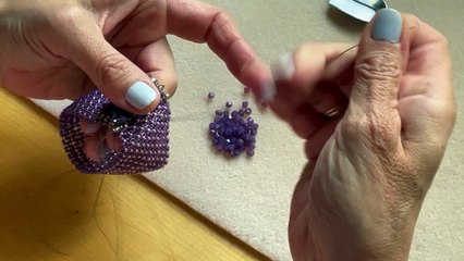 Manchette Bangle en perles de Cristal - Sissi