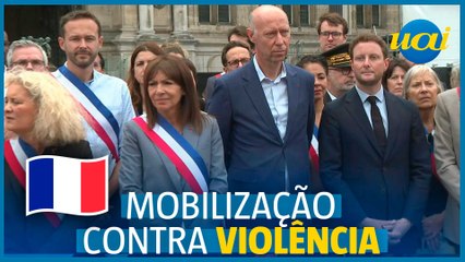 Prefeitos franceses protestam contra onda de violência