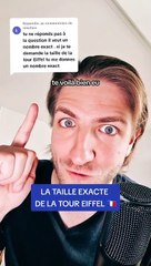 La taille exacte de la tour Eiffel