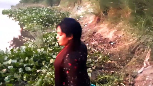 Village Girl Fishing With Hook __ Рыбалка Видео__ Best Hook Fishing Video