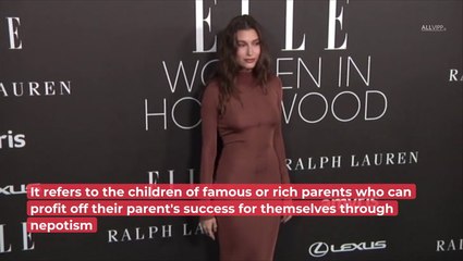 Hailey Bieber Explains 'Nepo Baby' Shirt