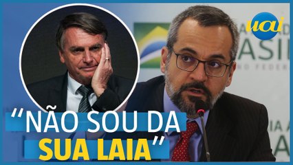 Weintraub rebate Bolsonaro: "Não sou da sua laia"