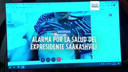 Preocupación por el estado de salud de Mijaíl Saakashvili, famélico en una vista judicial