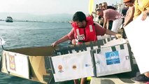 Concours de bateaux en carton organisé à Izmir