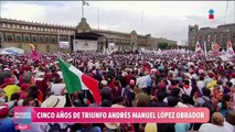 Así festejó López Obrador los 5 años de su gobierno