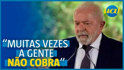 Lula diz que a população precisa cobrar mais dos políticos