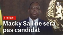 Macky Sall annonce qu'il ne sera pas candidat à un troisième mandat présidentiel