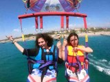 parasailing uçan komik kızlar #6