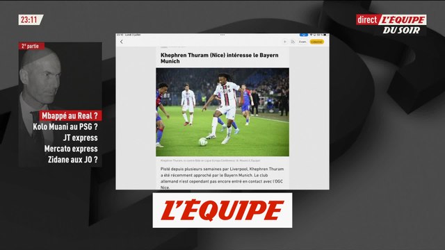 Khephren Thuram (Nice) intéresse le Bayern Munich - Foot - Transferts - L1