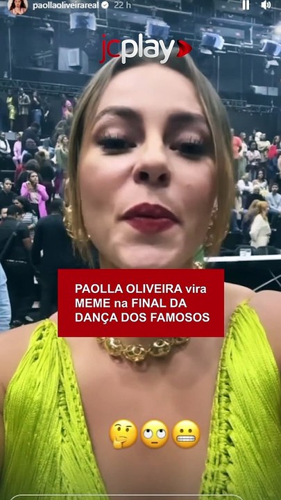 PAOLLA OLIVEIRA vira MEME na FINAL DA DANÇA DOS FAMOSOS