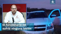 Atacan a tiros a Héctor Villegas, secretario de Gobierno de Tamaulipas