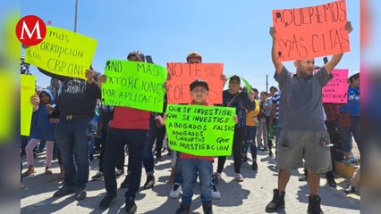 Migrantes denuncian a abogados de EU por presunta estafa de CBP One en Tijuana
