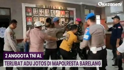 Download Video: Detik-Detik 2 Anggota TNI AL Terlibat Adu Jotos di Mapolresta Barelang, Ini Pemicunya