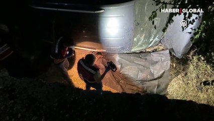 Burdur'da şarampole devrilen aracın sürücüsü yaşamını yitirdi