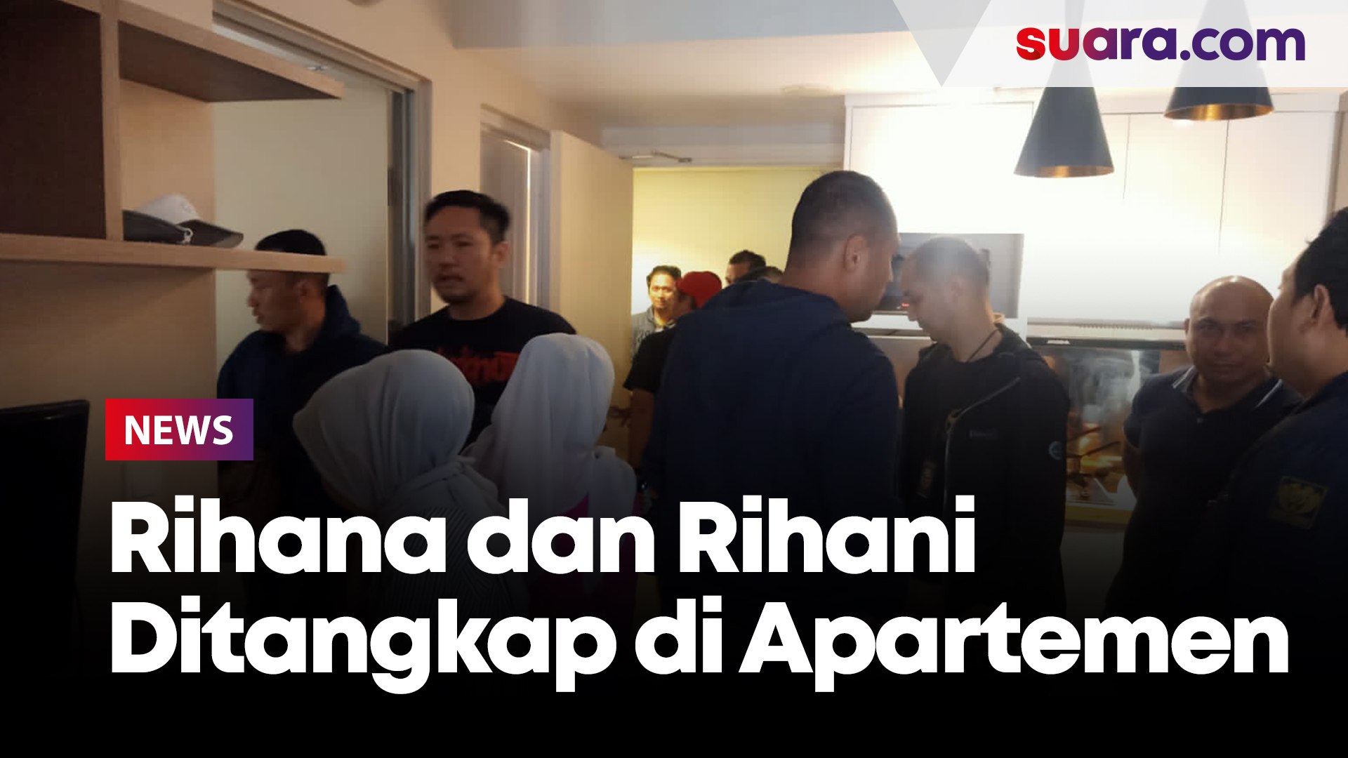 ⁣Si kembar Rihana dan Rihani Tersangka Penipuan Ditangkap di Apartemen M Town Residences