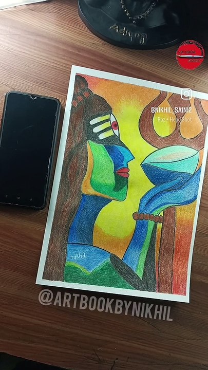 Lord Shiva Abstract painting