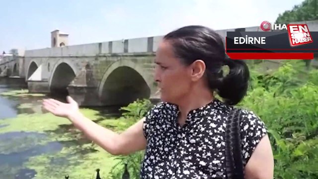 Edirne'de Tunca Nehri plastik atıklar ve çöplerle kaplandı