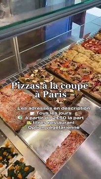 Des pizzas à la coupe comme à Rome ! Une pâte épaisse, très aérienne et légère : un véritable nuage qui croustille en bouche 51 Rue Notre Dame de Lorette, 75009 Paris à partir de 2€50 la part tickets restaurant Optione végétarienne