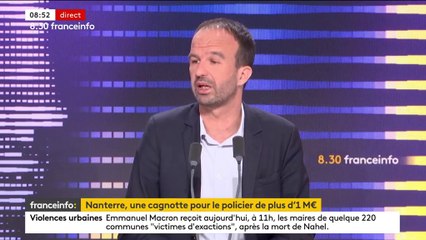 Cagnotte en soutien à la famille du policier : "C’est une provocation, c’est scandaleux", réagit l'Insoumis Manuel Bompard