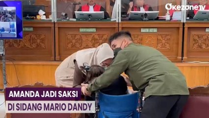 Jadi Saksi di Sidang Mario Dandy, Amanda Mendadak Nangis Tersedu-Sedu