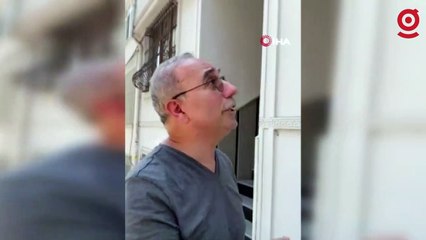 İstanbul’da “örümcek adam” gibi hırsız kameraya yansıdı: Ev sahibiyle karşılaşınca kaçtı
