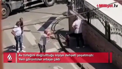Av tüfeğini doğrulttuğu kişiye dehşeti yaşatmıştı! Yeni görüntüler ortaya çıktı