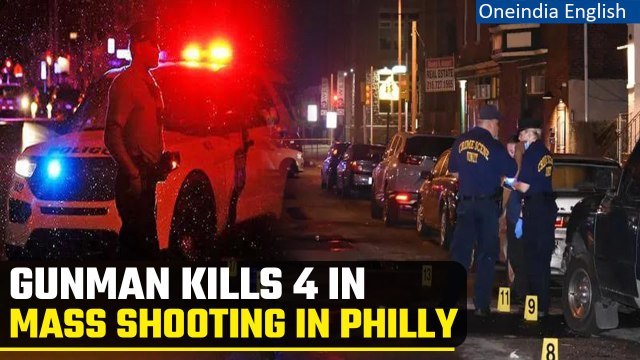 Philadelphia Mass Shooting: Gunman wearing bulletproof vest kills 4 men, injures 2 | Oneindia News