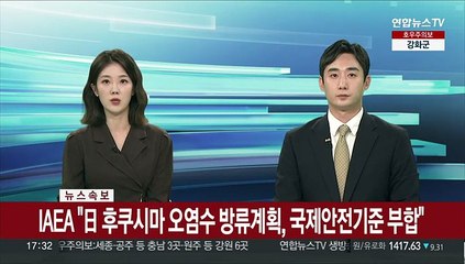 [속보] IAEA "日 후쿠시마 오염수 방류계획, 국제안전기준 부합"