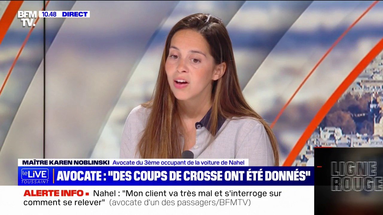 Mort de Nahel: l'avocate du 3e passager de la voiture annonce qu'une plainte pour "violences volontaires" sera déposée