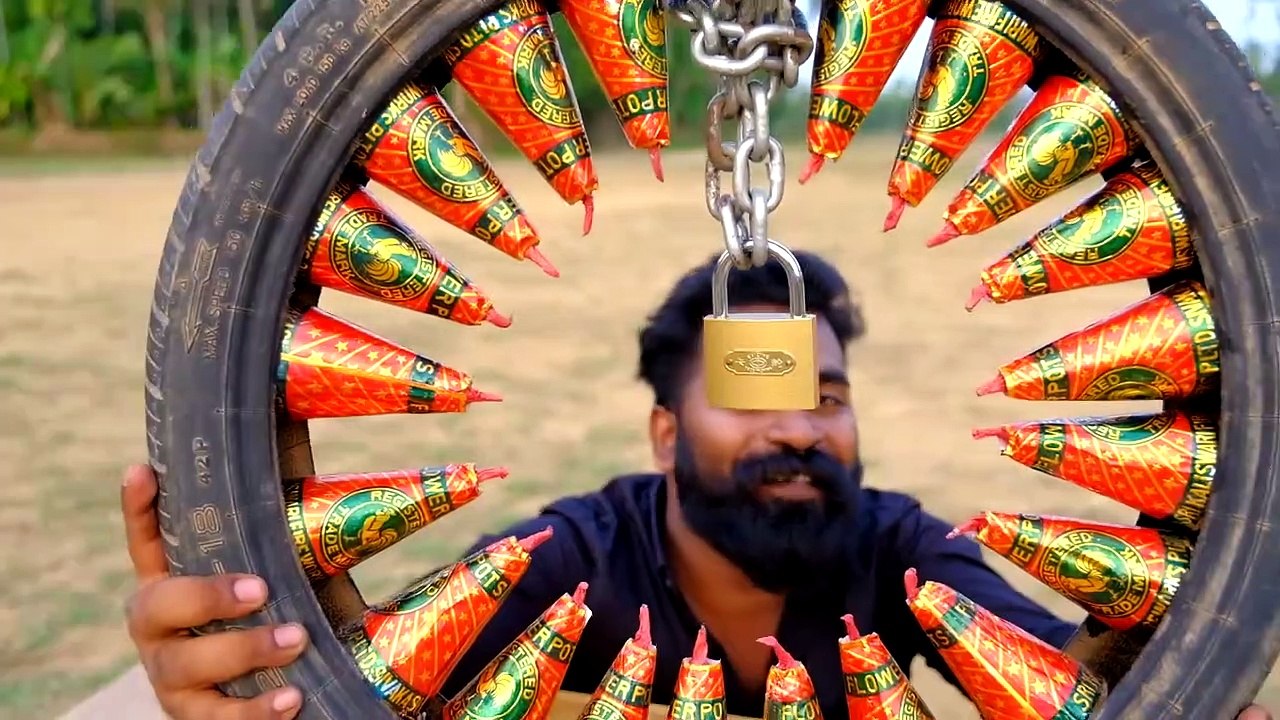Lock vs Flower Pot Experiment _ മേശപ്പൂവിന്റെ ഇടയിൽ പെട്ട ലോക്കിന്റെ അവസ്ഥ _ M4 Tech _