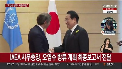 IAEA "일본 오염수 방류 계획, 국제안전기준 부합"