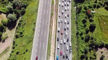 Bayram tatilinde Bolu Dağı Tüneli'nden 1 milyon 21 bin 945 araç geçiş yaptı