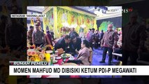 Momen Menko Polhukam Mahfud MD Dibisiki Ketum PDI Perjuangan Megawati di Resepsi Pernikahan