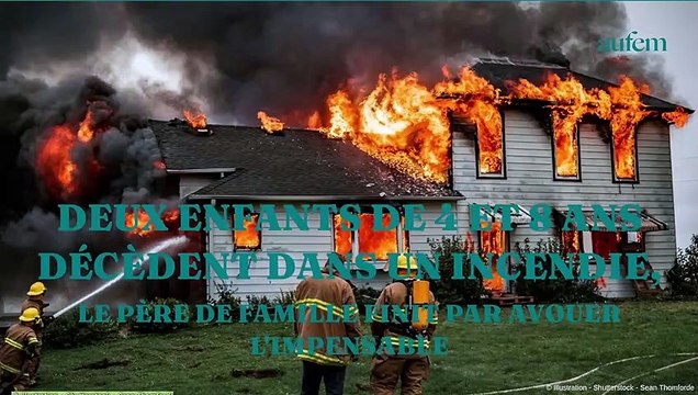 Deux enfants de 4 et 8 ans décèdent dans un incendie, le père de famille finit par avouer l’impensable