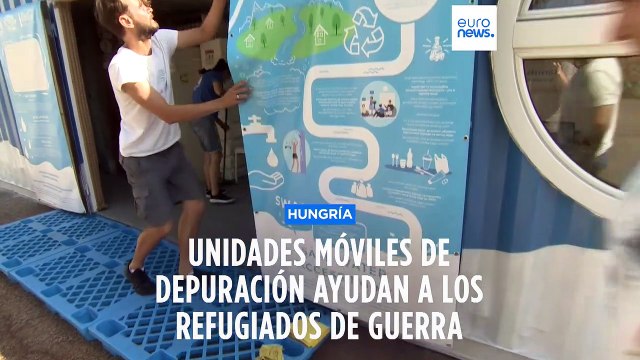 Unidades móviles de depuración ayudan a los refugiados de la guerra de Ucrania